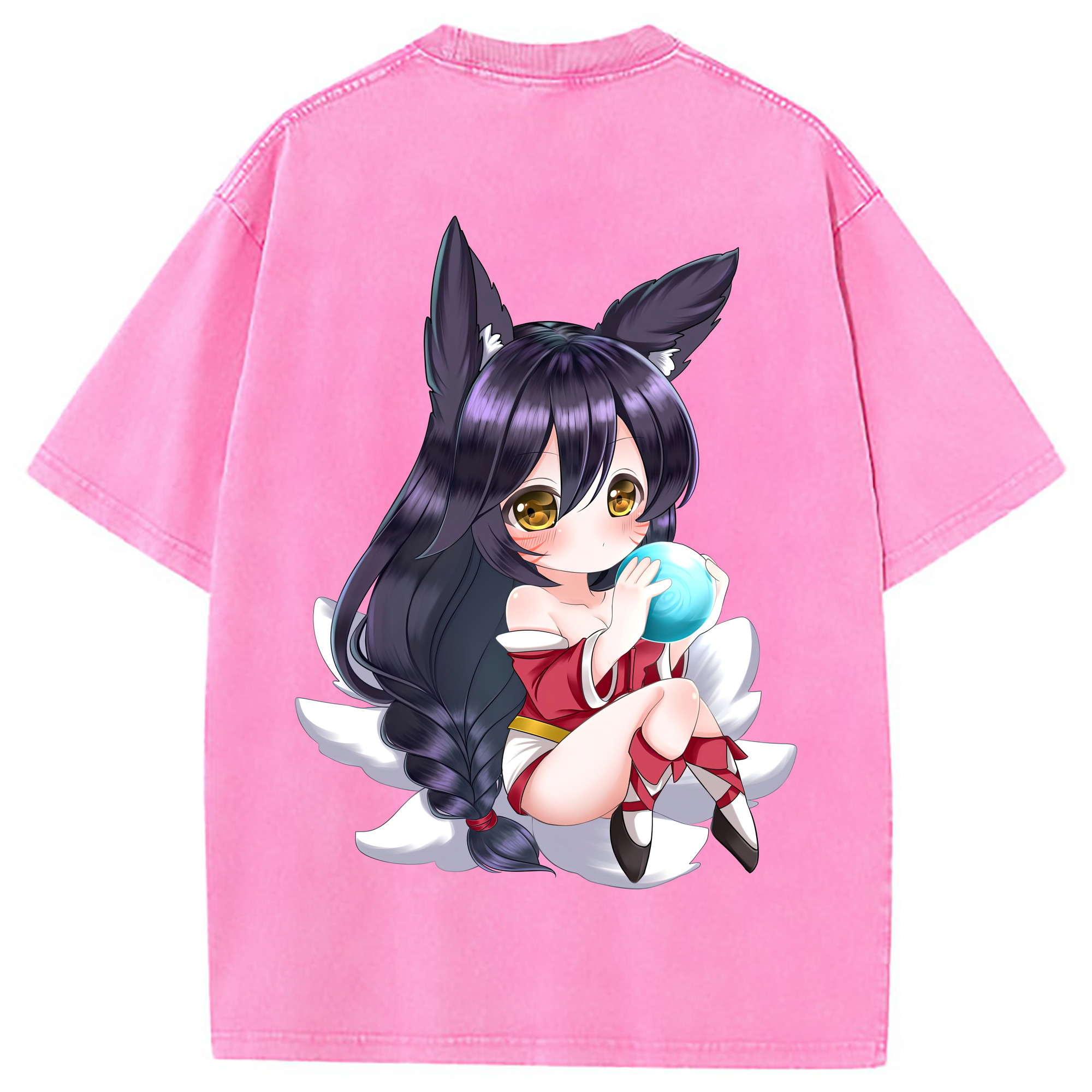 （画像用） リーグ・オブ・レジェンド League of Legends LOL 綿100% ヴィンテージ風 半袖Tシャツ（背面プリント）